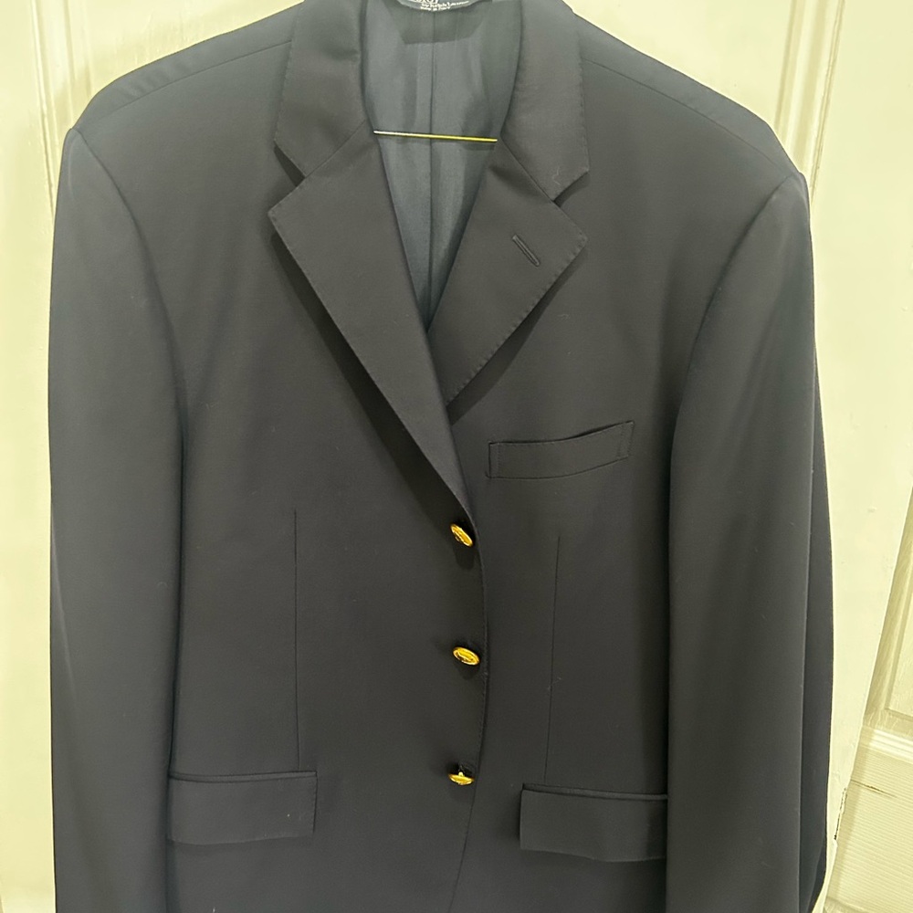 Ralph Lauren Navy Blazer with Gold Buttons